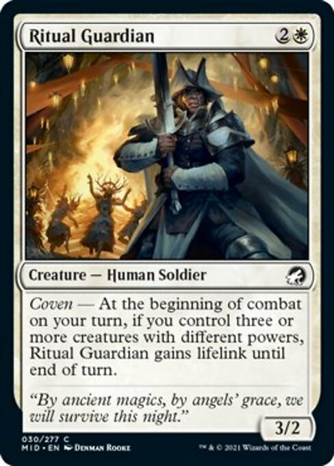Ritual Guardian (Innistrad: Midnight Hunt) Light Play Foil