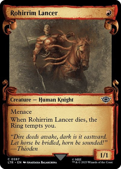 Rohirrim Lancer (Showcase Scrolls) (Universes Beyond: The Lord of the Rings: Tales of Middle-earth) Light Play