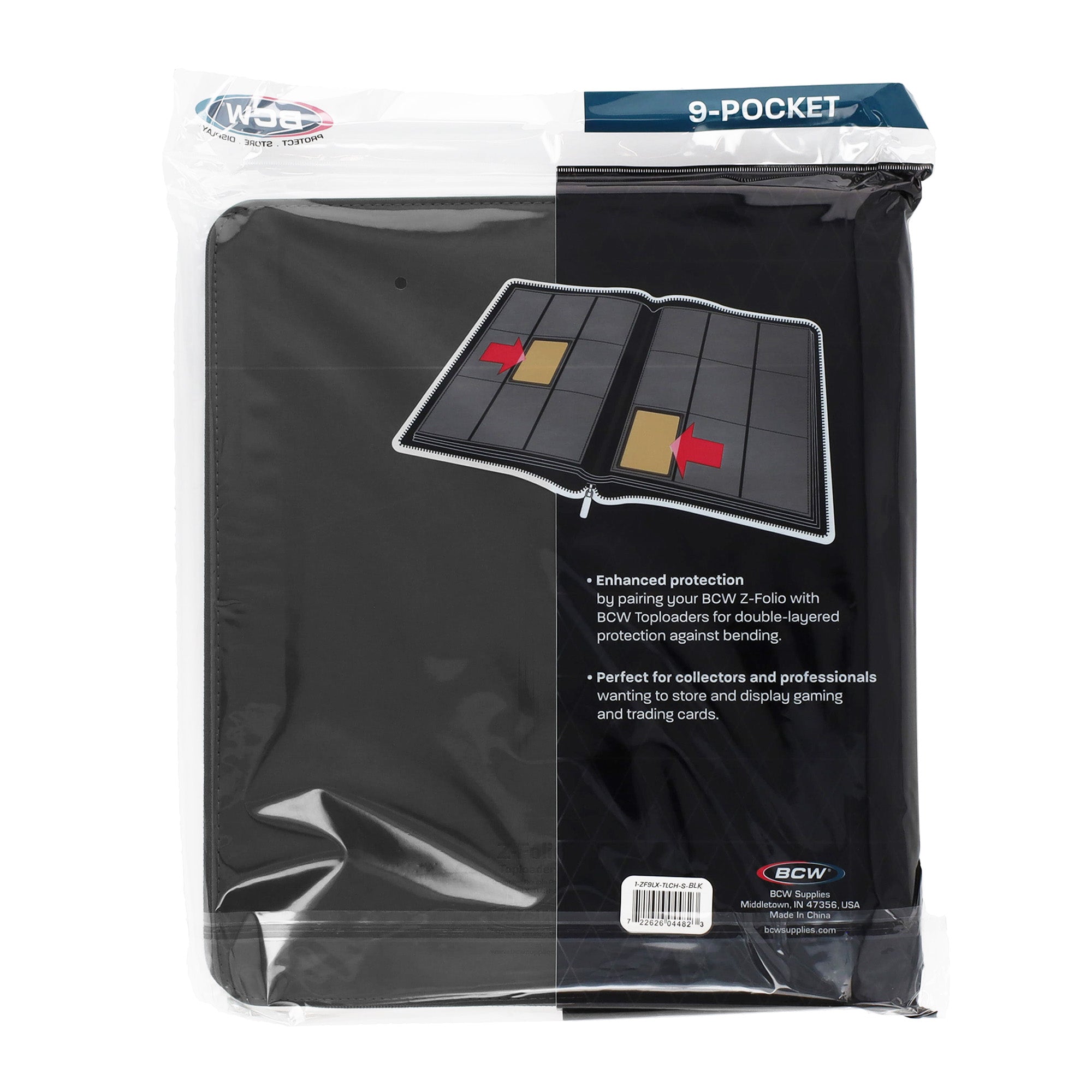 Z-Folio 9-Pocket LX Album - Toploaders - Black