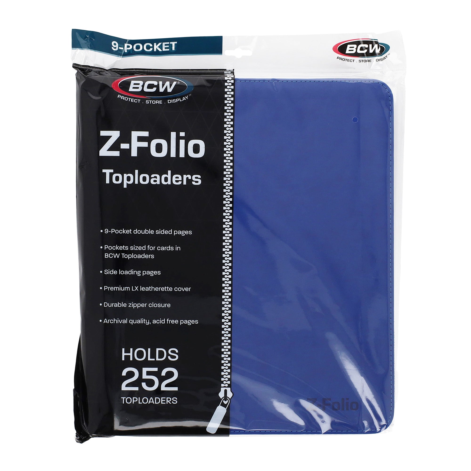 Z-Folio 9-Pocket LX Album - Toploaders - Blue