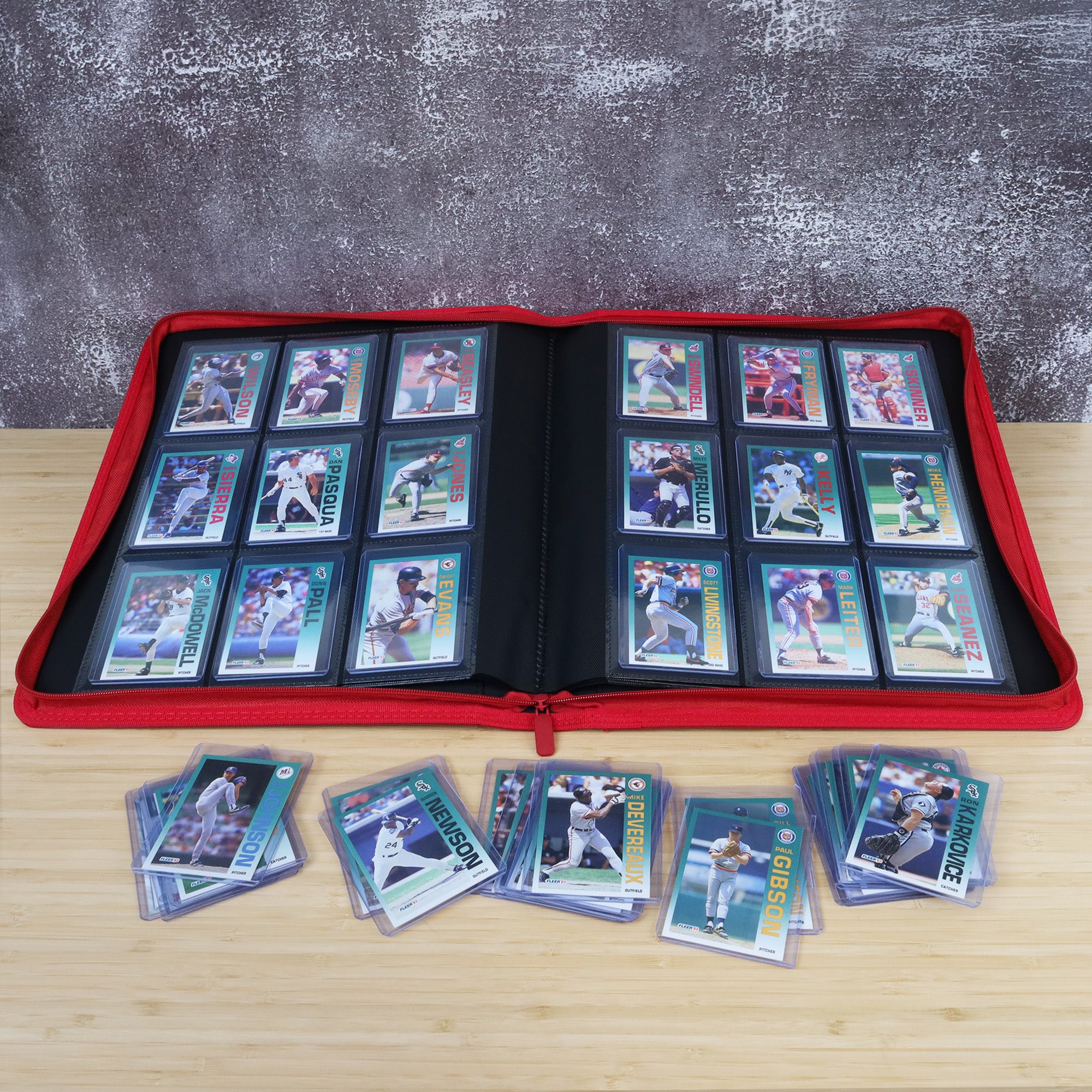 Z-Folio 9-Pocket LX Album - Toploaders - Red