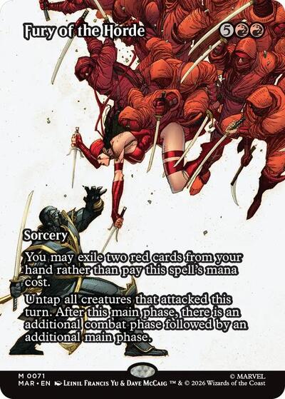 Fury of the Horde (Borderless) (Marvel Eternal-Legal) Near Mint