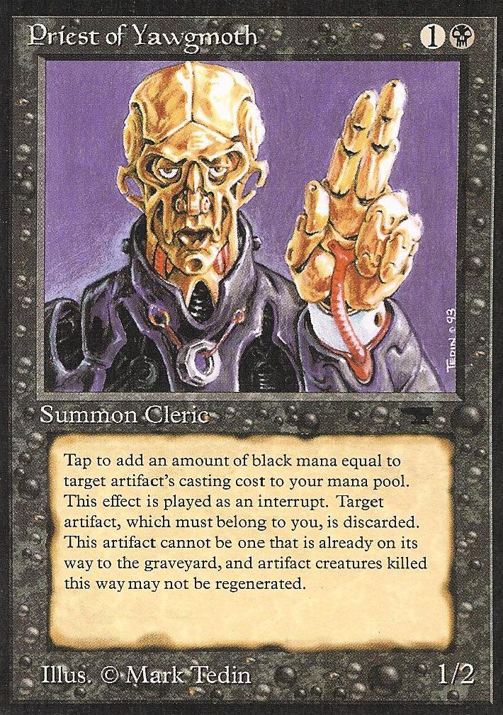Priest of Yawgmoth (Antiquities) Light Play