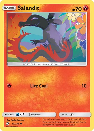 Salandit (33) (SM - Unified Minds) Near Mint Reverse Holofoil