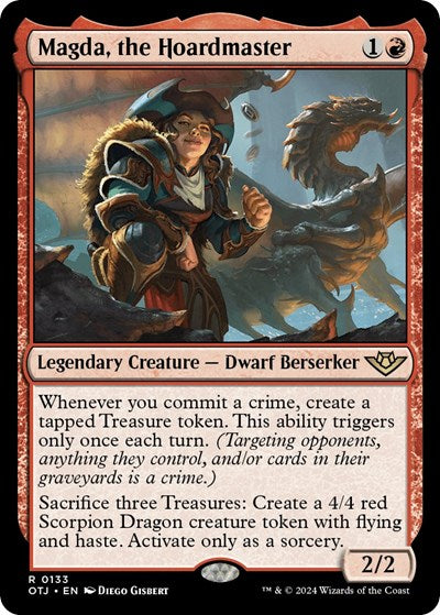 Magda, the Hoardmaster (Outlaws of Thunder Junction) Light Play Foil