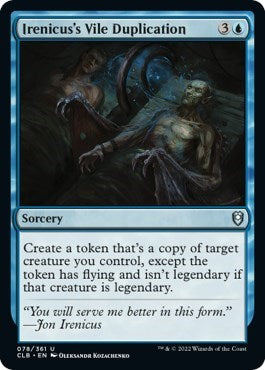Irenicus's Vile Duplication (Commander Legends: Battle for Baldur's Gate) Light Play
