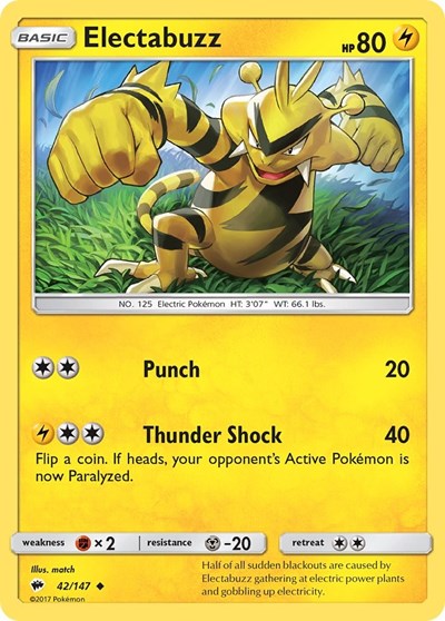 Electabuzz (SM - Burning Shadows) Near Mint