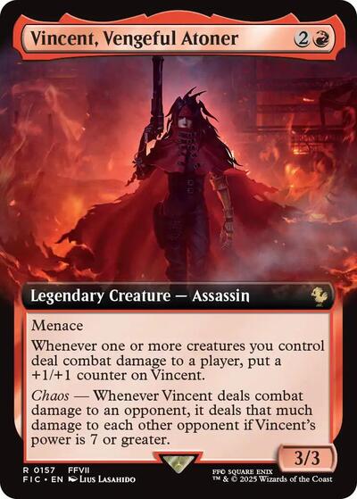 Vincent, Vengeful Atoner (Extended Art) (Commander: FINAL FANTASY) Near Mint