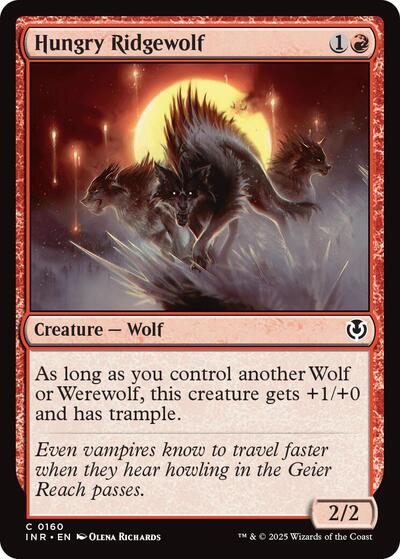Hungry Ridgewolf (Innistrad Remastered) Light Play Foil