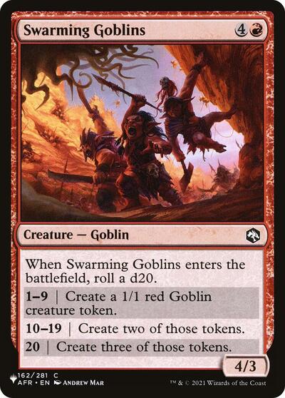 Swarming Goblins (The List) Near Mint