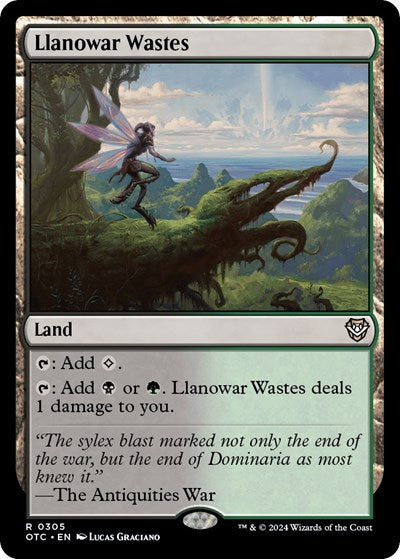 Llanowar Wastes (Commander: Outlaws of Thunder Junction) Near Mint