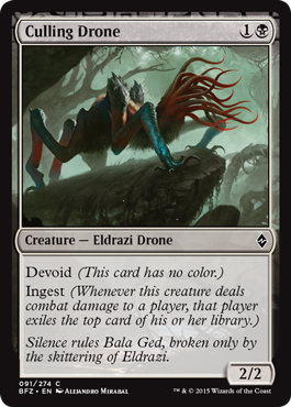 Culling Drone (Battle for Zendikar) Light Play Foil