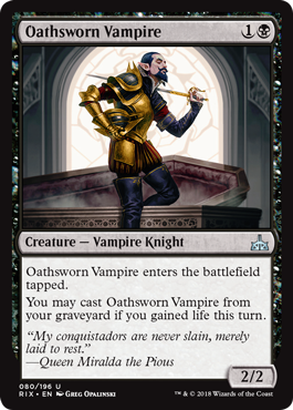 Oathsworn Vampire (Rivals of Ixalan) Light Play