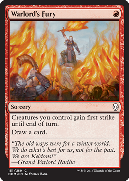 Warlord's Fury (Dominaria) Light Play