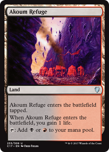 Akoum Refuge (Commander 2017) Light Play