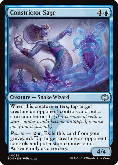 Constrictor Sage (Tarkir: Dragonstorm) Near Mint Foil