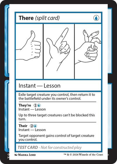There (split card) (Mystery Booster 2 Playtest Cards) Near Mint