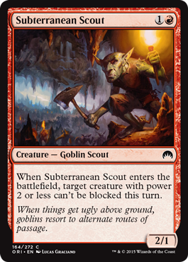 Subterranean Scout (Magic Origins) Light Play Foil
