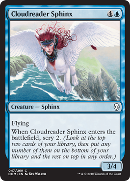 Cloudreader Sphinx (Dominaria) Light Play Foil