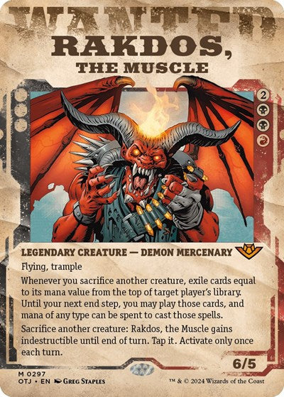 Rakdos, the Muscle (Showcase) (Outlaws of Thunder Junction) Near Mint