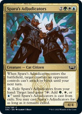 Spara's Adjudicators (Streets of New Capenna) Light Play Foil