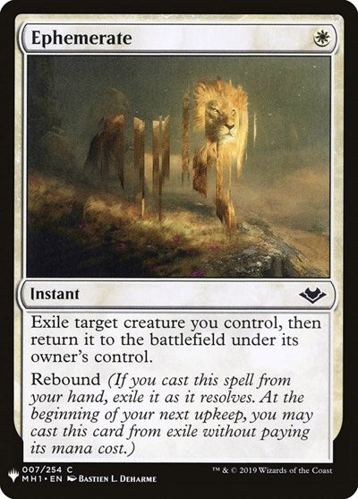 Ephemerate (Mystery Booster) Light Play