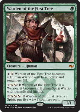 Warden of the First Tree (Fate Reforged) Light Play