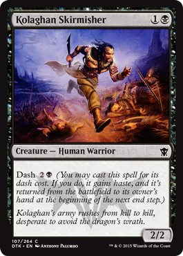 Kolaghan Skirmisher (Dragons of Tarkir) Light Play Foil