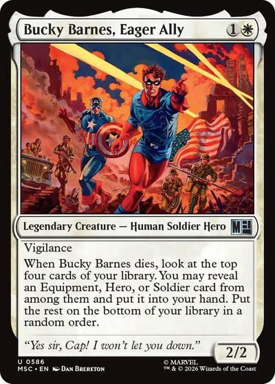 Bucky Barnes, Eager Ally (Commander: Marvel Super Heroes) Near Mint