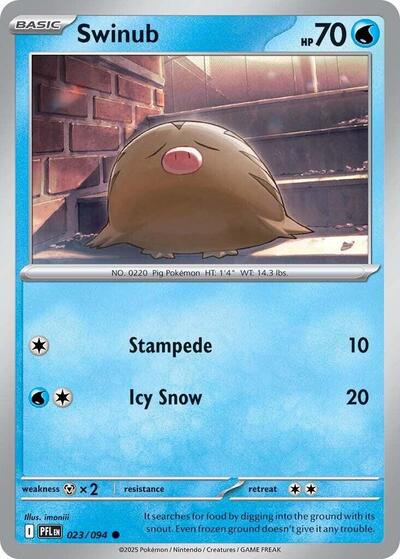 Swinub (ME02: Phantasmal Flames) Near Mint Reverse Holofoil