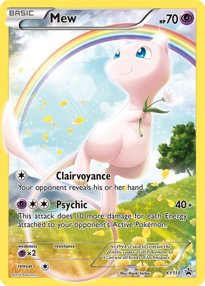 Mew - XY110 (XY Promos) Near Mint Holofoil