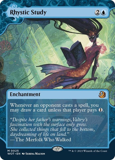 Rhystic Study (Wilds of Eldraine: Enchanting Tales) Near Mint