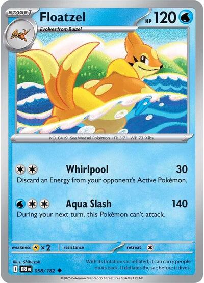 Floatzel (SV10: Destined Rivals) Near Mint