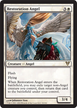 Restoration Angel (Avacyn Restored) Light Play Foil