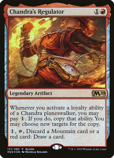 Chandra's Regulator (M20 Bundle) (Promos: Unique and Miscellaneous) Light Play Foil
