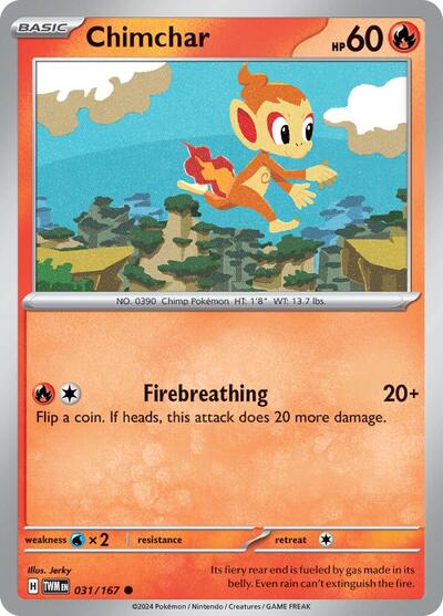 Chimchar (SV06: Twilight Masquerade) Near Mint