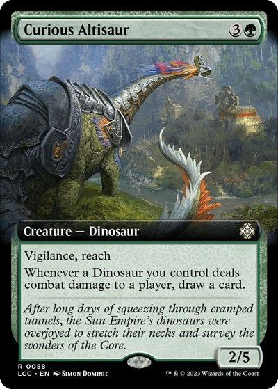Curious Altisaur (Extended Art) (Commander: The Lost Caverns of Ixalan) Near Mint