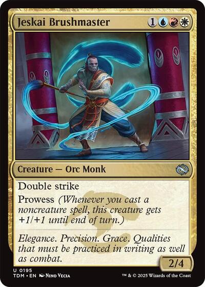 Jeskai Brushmaster (Tarkir: Dragonstorm) Near Mint Foil