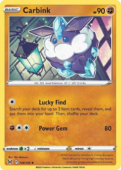 Carbink (SWSH11: Lost Origin) Near Mint
