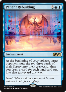 Patient Rebuilding (Magic 2019 Core Set) Light Play