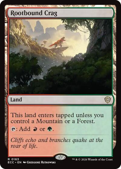 Rootbound Crag (Commander: Lorwyn Eclipsed) Near Mint