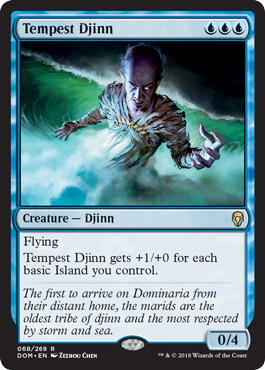 Tempest Djinn (Dominaria) Light Play Foil