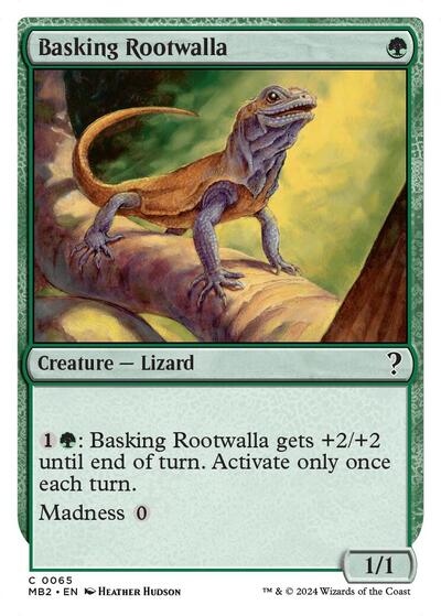 Basking Rootwalla (White Border) (Mystery Booster 2) Near Mint