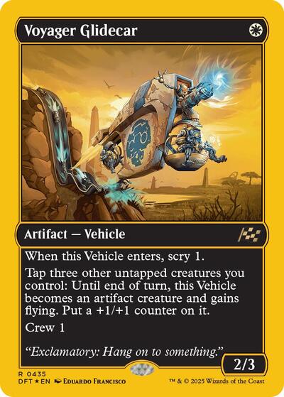 Voyager Glidecar (First-Place Foil) (Aetherdrift) Near Mint Foil