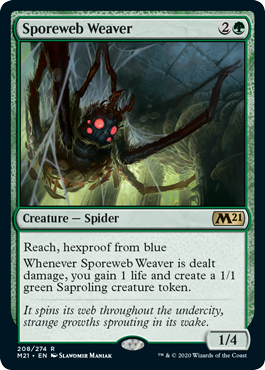 Sporeweb Weaver (Magic 2021 Core Set) Near Mint