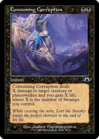 Consuming Corruption (Retro Frame) (Modern Horizons 3) Light Play