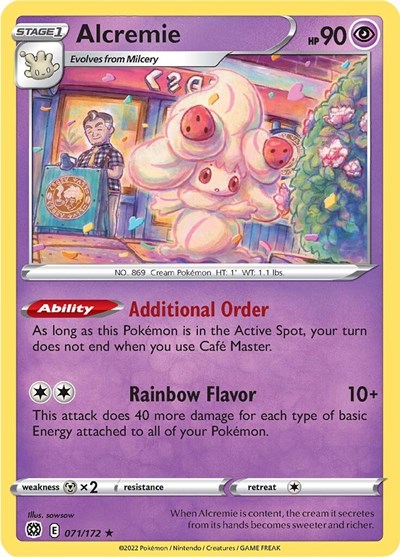 Alcremie (SWSH09: Brilliant Stars) Near Mint Reverse Holofoil