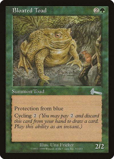Bloated Toad (Urza's Legacy) Light Play