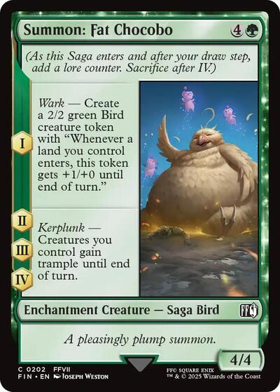 Summon: Fat Chocobo (Universes Beyond: FINAL FANTASY) Near Mint Foil