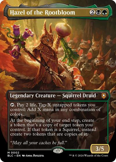 Hazel of the Rootbloom (Borderless) (Commander: Bloomburrow) Near Mint